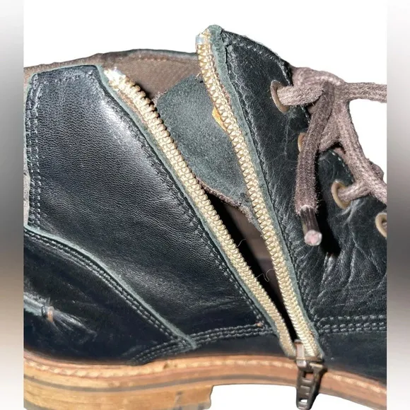 Bull Boxer Mens Holten Dark Leather Chukka Boots US Size 12 Black Dark Brown