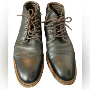 Bull Boxer Mens Holten Dark Leather Chukka Boots US Size 12 Black Dark Brown