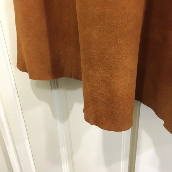 Burnt sienna (I am an artist!) suede maxi A line skirt