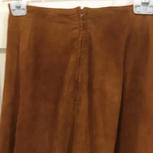 Burnt sienna (I am an artist!) suede maxi A line skirt