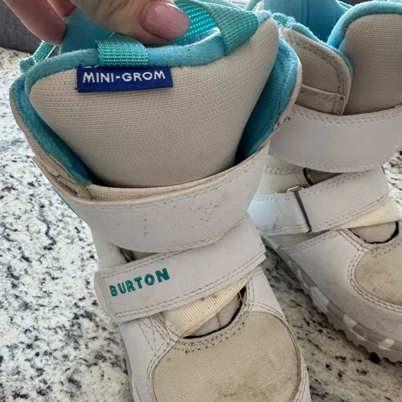 Burton Kids Snow Boots - White and Teal