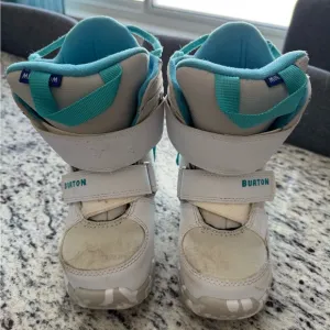 Burton Kids Snow Boots - White and Teal