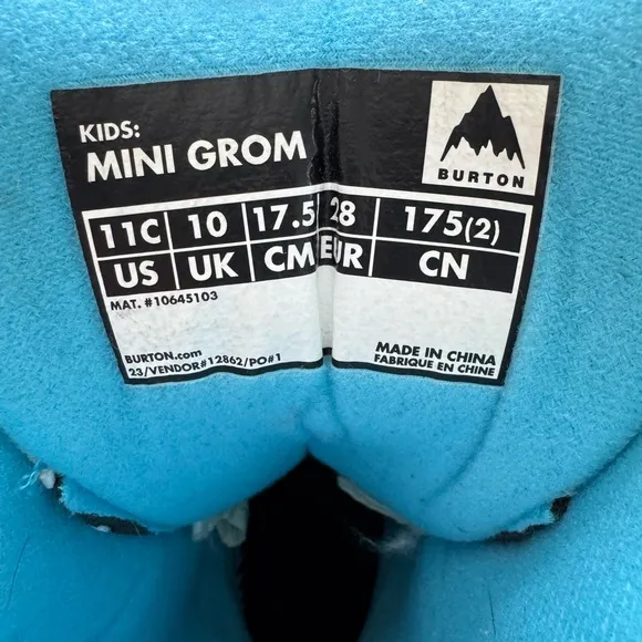 Burton Kids Snow Boots - White and Teal
