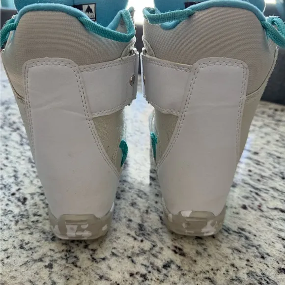 Burton Kids Snow Boots - White and Teal