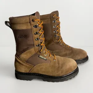 Cabela's Hunting Boots Mens 11 Brown Leather Insulated Gore-Tex Work Nubuck Tall