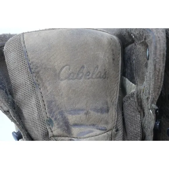 CABELAS Outfitter Series Men's 13 D GoreTex Leather Hiking Hunting Boots Vibram