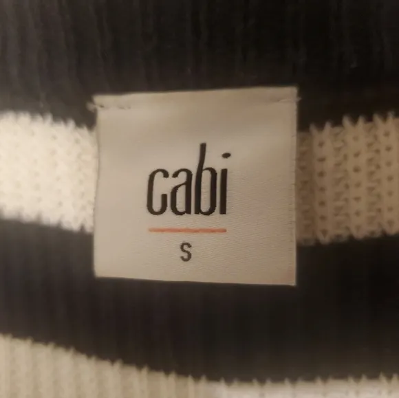 Cabi | Spring 2018 Whistler Black &amp; White Cardigan Sweater - Size: Small