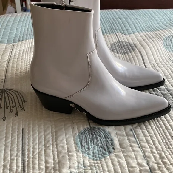 Calvin Klein Leather Western Boots