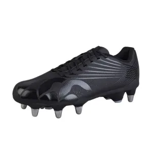 Canterbury Mens Stampede Team 2025 Soft Ground Rugby Boots / Black/Silver