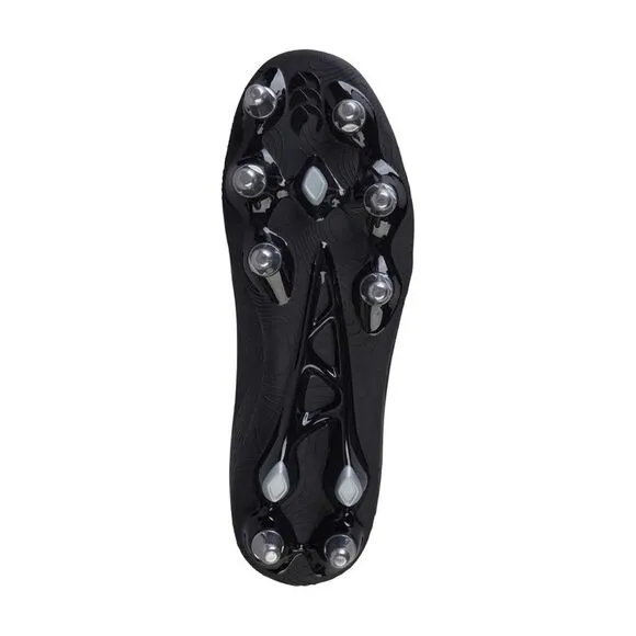 Canterbury Mens Stampede Team 2025 Soft Ground Rugby Boots / Black/Silver