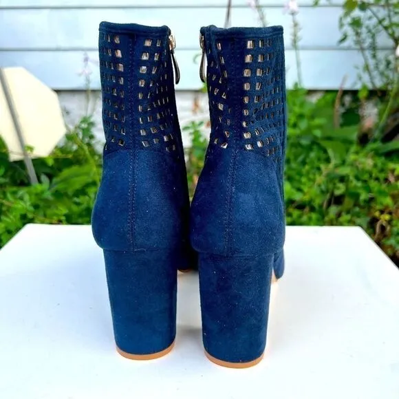 Cape Robin Caged Calf Heeled Boots Sz 11