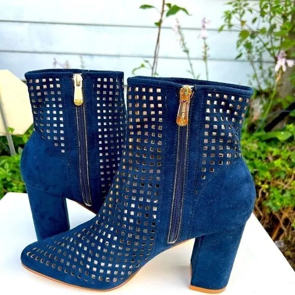 Cape Robin Caged Calf Heeled Boots Sz 11