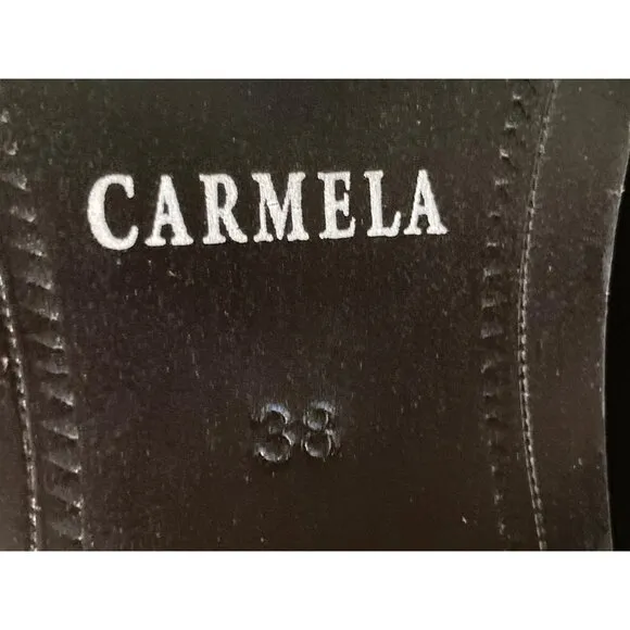 Carmela Women's Black Suede  Boots Size 38 New With Tag