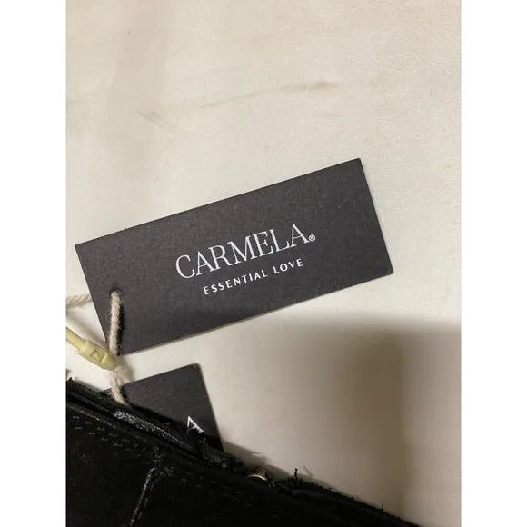 Carmela Women's Black Suede  Boots Size 38 New With Tag