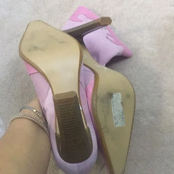 Carmen Steffen High Heel Pink Boots