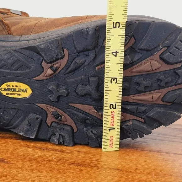 Carolina 4x4 Work Boots Mens 14D CA4025 Hiking Outdoor Brown Leather Waterproof
