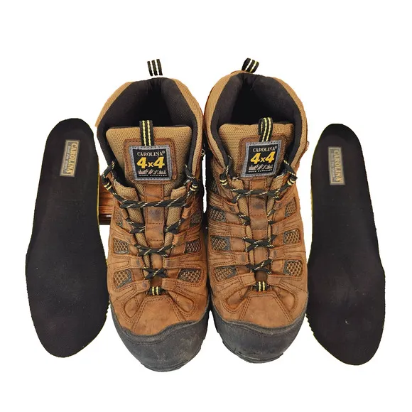 Carolina 4x4 Work Boots Mens 14D CA4025 Hiking Outdoor Brown Leather Waterproof