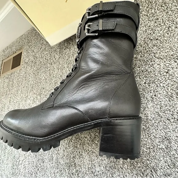 Carolina Espinosa Black Moto Boots