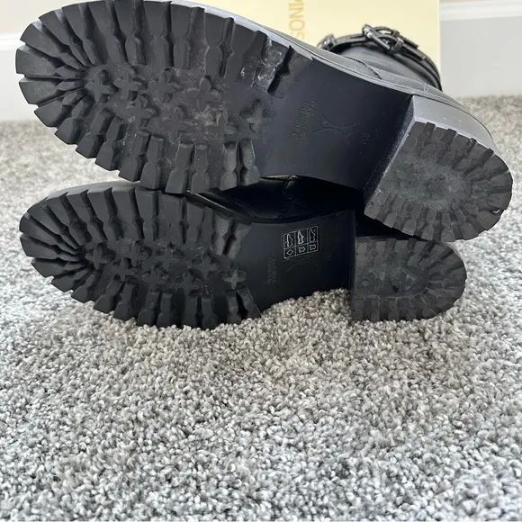 Carolina Espinosa Black Moto Boots