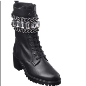 Carolina Espinosa Black Moto Boots