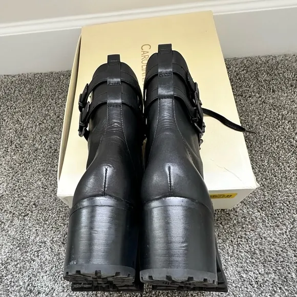 Carolina Espinosa Black Moto Boots