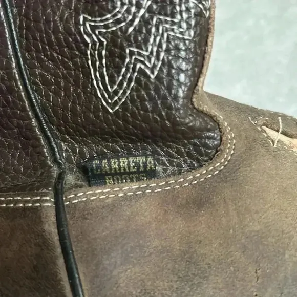 CARRETA BOOTS Cowboy Boots Embroidered leather 11