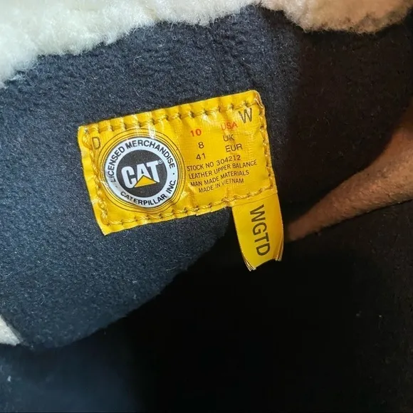 Caterpillar Polartec Suede Lace‎ Up Boots Size 10W