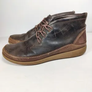 Chaco Montrose Men's Brown Java Leather Chukka Boots Lace Up Size 10.5