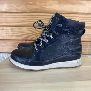 Chaco Sierra Waterproof Hiking Boot Women's 6 US Leather Lace Up Black JCH107546