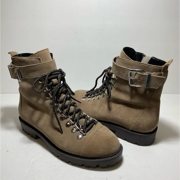 CHARLES DAVID Women's Low Heel Casual Riding Motor Boots Size 7.5