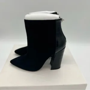 Charles David Women's Micro Fashion Boots, Black Suede, 5 M US NEW IN BOX