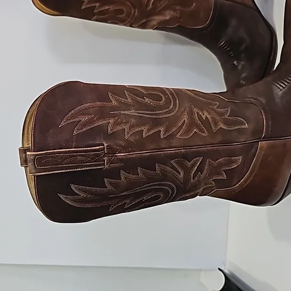 Charlie 1 horse Lucchese brown ladies leather western cowgirl boots Size 10