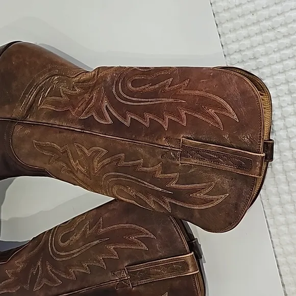 Charlie 1 horse Lucchese brown ladies leather western cowgirl boots Size 10