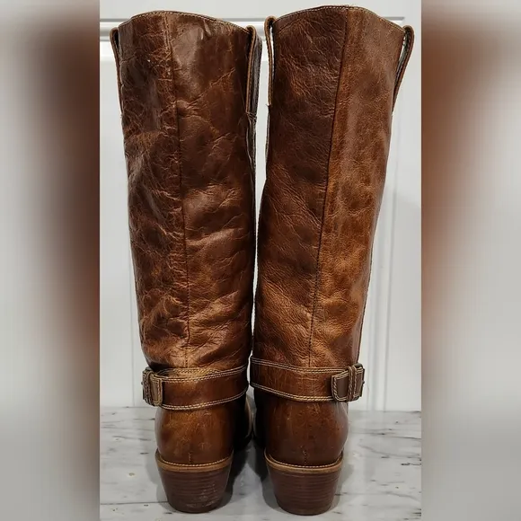 Charlie 1 Horse Lucchese brown western cowboy riding boots women's size …