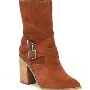 Chelsea &amp; Violet Vicki brown suede boots