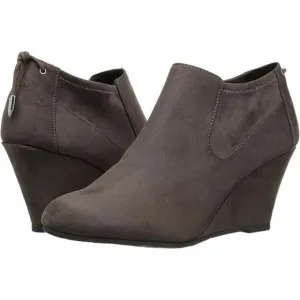Chinese Laundry CL Boots Women's 5.5 Slate Gray Faux Suede Ankle Booties KHD274