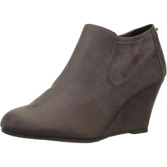 Chinese Laundry CL Boots Women's 5.5 Slate Gray Faux Suede Ankle Booties KHD274