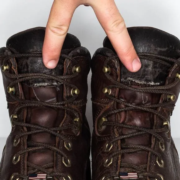Chippewa Men's Work Boots Waterproof Chip-A-Tex Leather Brown Size 12 | AA