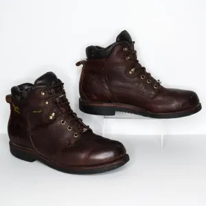 Chippewa Men's Work Boots Waterproof Chip-A-Tex Leather Brown Size 12 | AA