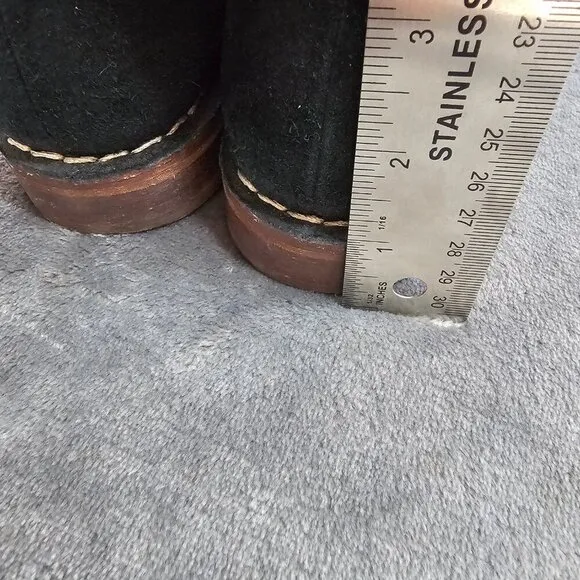 Clarks Black Suede Ankle Boots