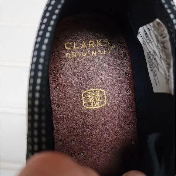 Clarks Kids Wallabee Navy Suede Boots