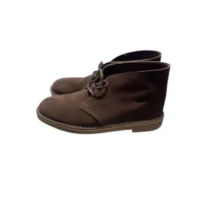 Clarks Mens Brown Bushacre 3 Sand Suede Leather Lace Up Ankle Boots Size 12