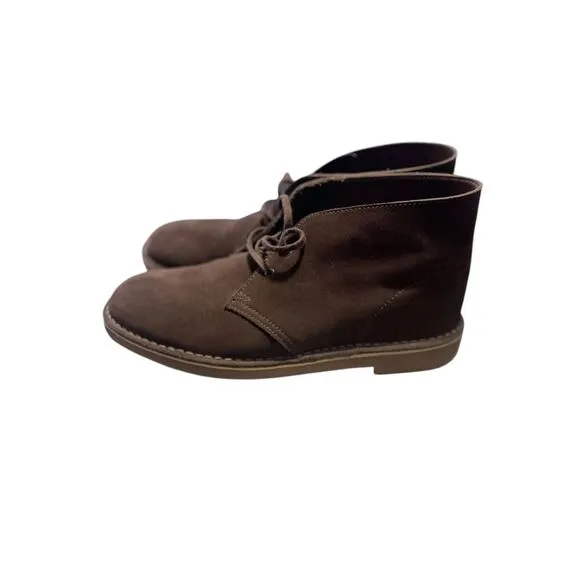 Clarks Mens Brown Bushacre 3 Sand Suede Leather Lace Up Ankle Boots Size 12
