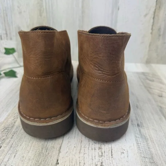 Clarks Men's Bushacre 2 Beeswax Leather Chukka Boots Brown Size 10M
