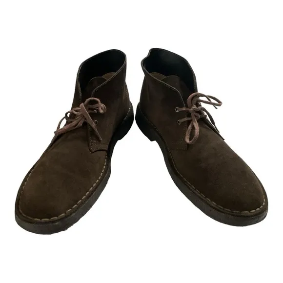 CLARKS ~ Originals Desert Boot Brown Suede Chukkas  Crepe Sole size US 9 M