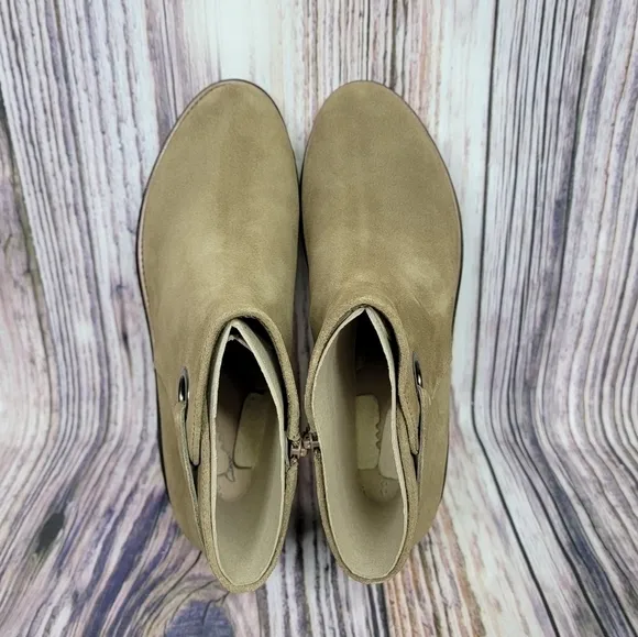 Clarks Sharon Spring Taupe Suede Bootie New Size 10