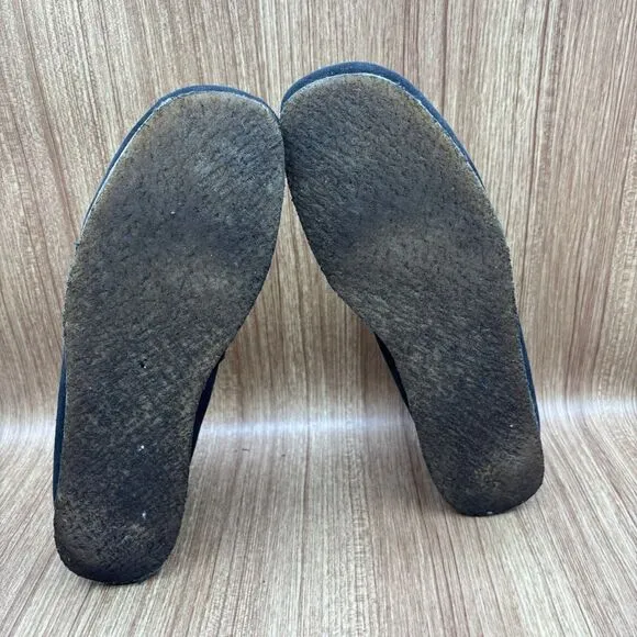 Clarks Wallabee Moccasin Boots Mens 11.5 Black Suede Charles F Stead England