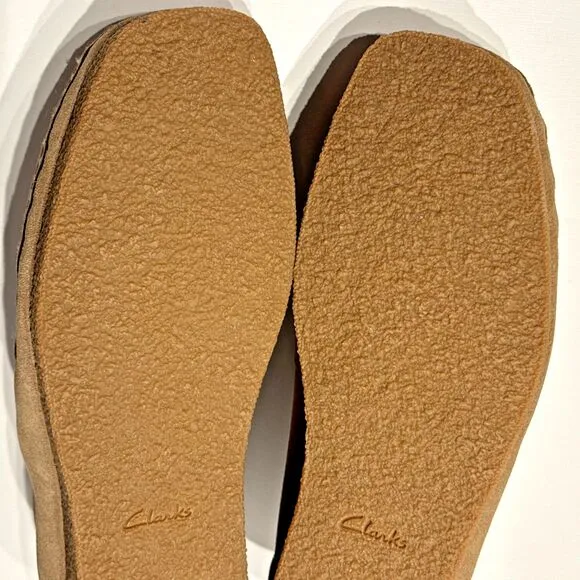 Clarks Wallabee Moccasin Chukka Boots Beige Suede Men’s Size 13M - Minimal Wear!