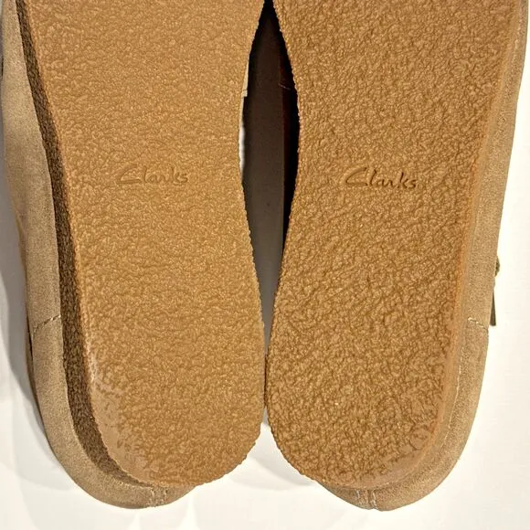 Clarks Wallabee Moccasin Chukka Boots Beige Suede Men’s Size 13M - Minimal Wear!