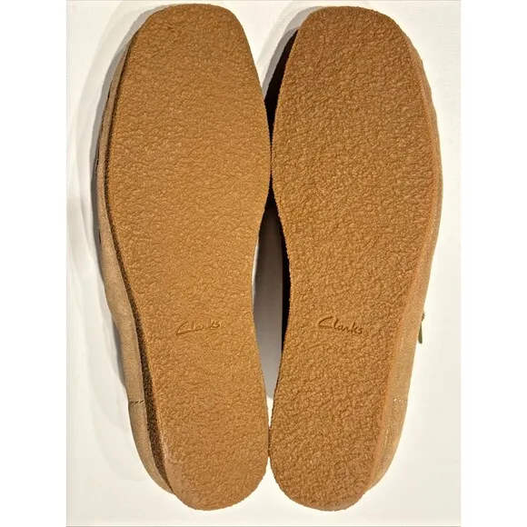 Clarks Wallabee Moccasin Chukka Boots Beige Suede Men’s Size 13M - Minimal Wear!